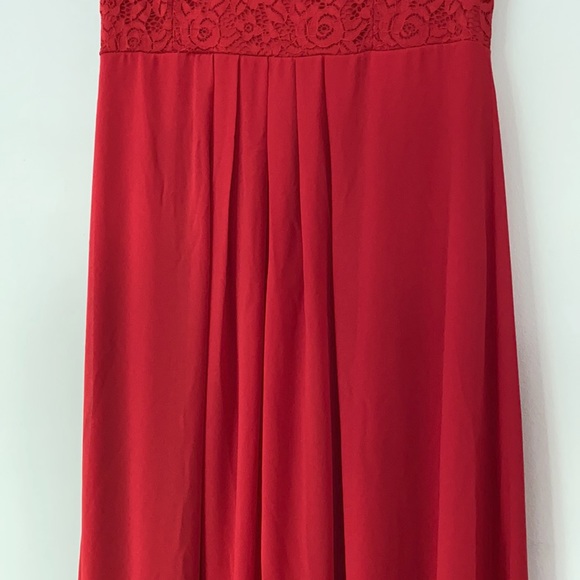 Miusol Floor Length Red Dress - Picture 4 of 7